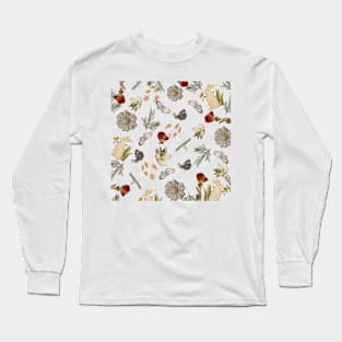 Vintage style pattern for vintage lovers Long Sleeve T-Shirt